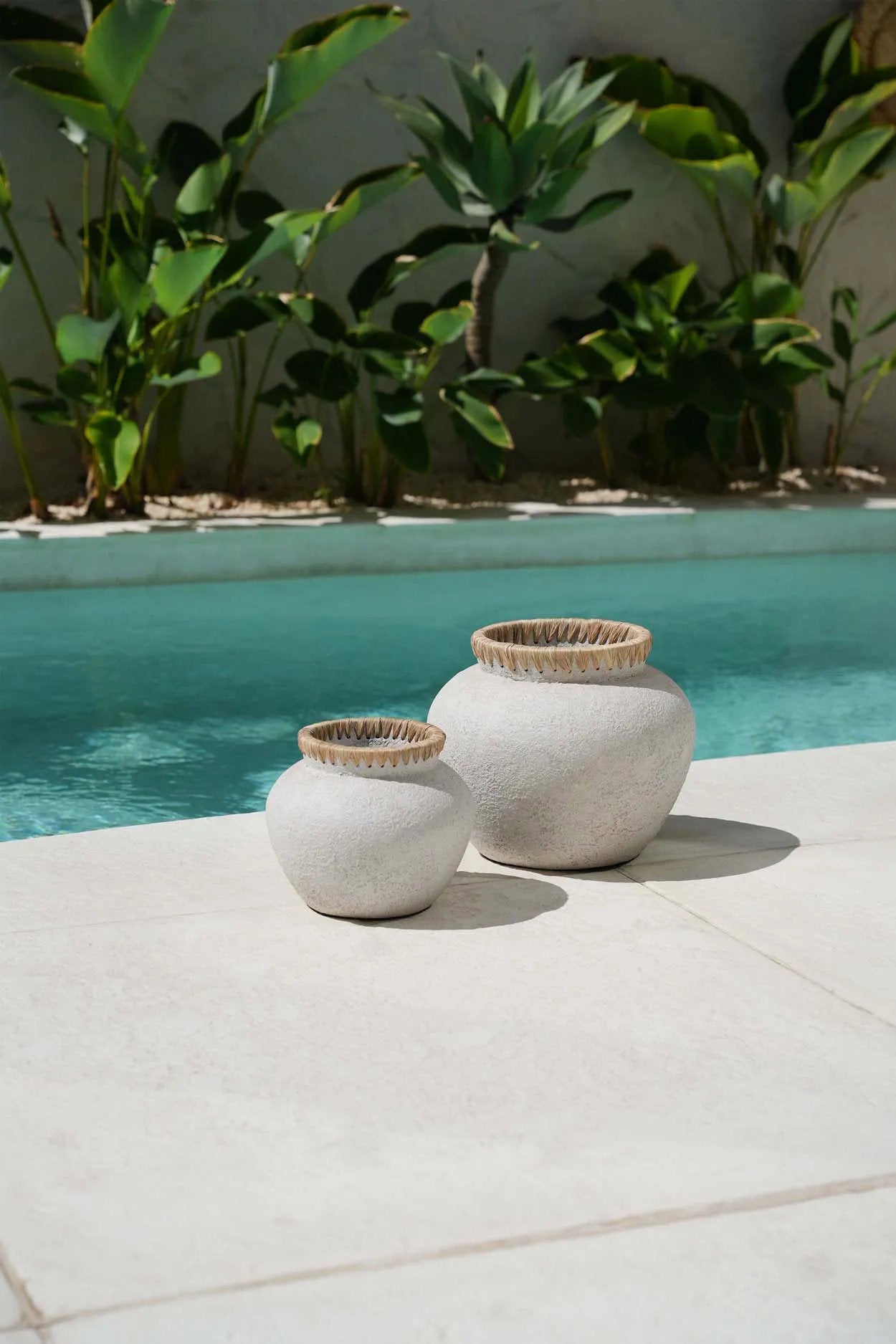  Vaso Stiloso - Cemento Naturale - 25cm