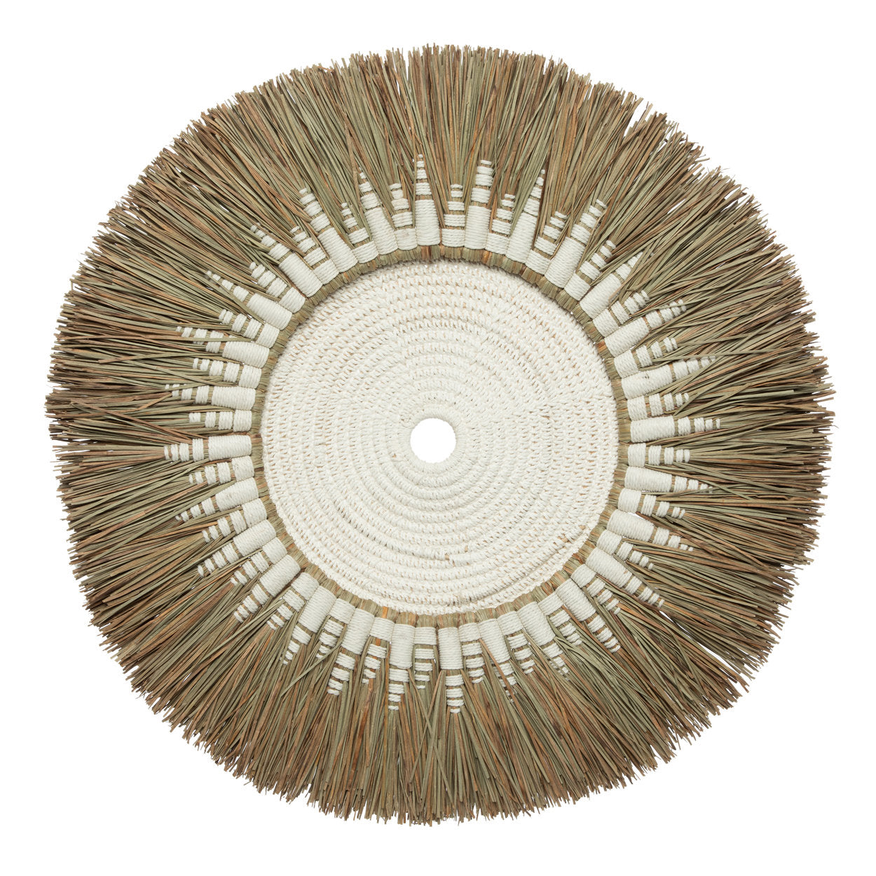 The Raffia Macramé Wall Decoration – White & Natural