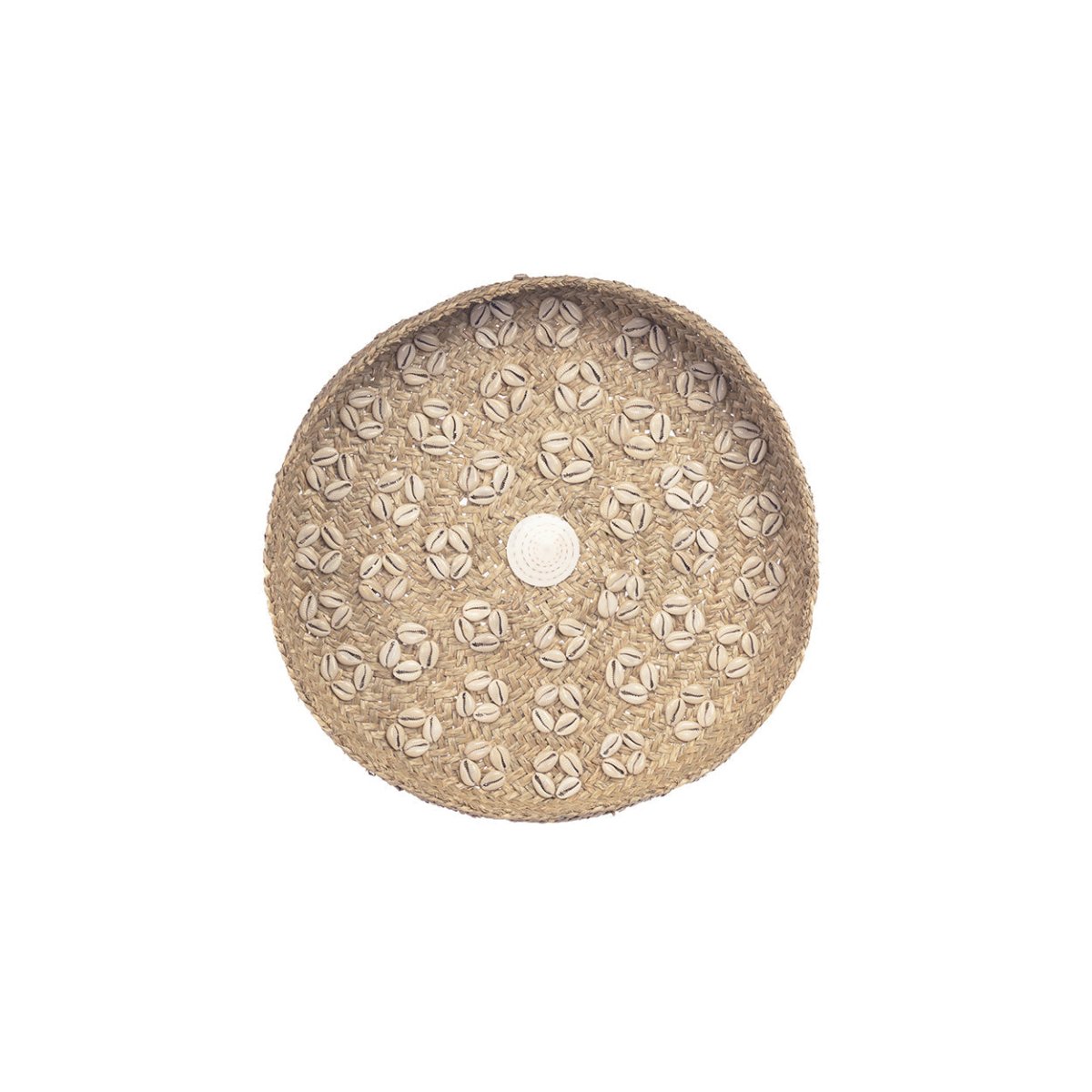 The Caribe Shell Plate - Natural White 42cm diam - 