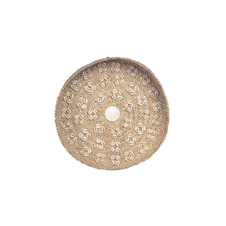 The Caribe Shell Plate - Natural White 42cm diam - 
