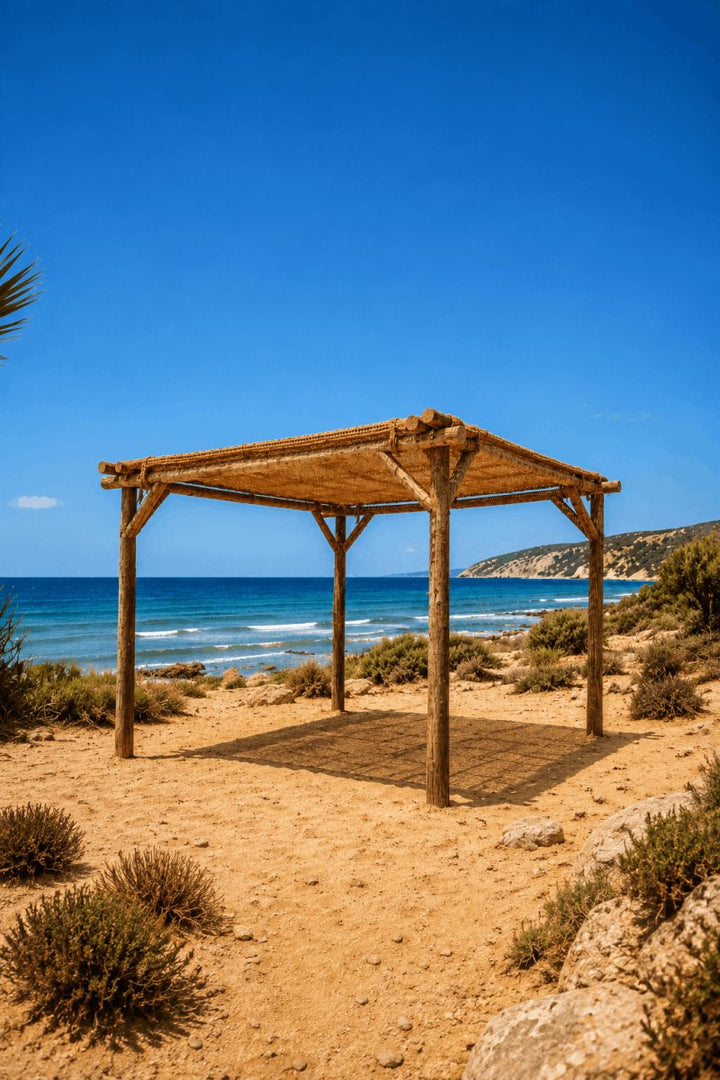 Coco Shade – Handwoven Natural Canopy in Coconut Fibre 300x300cm - 