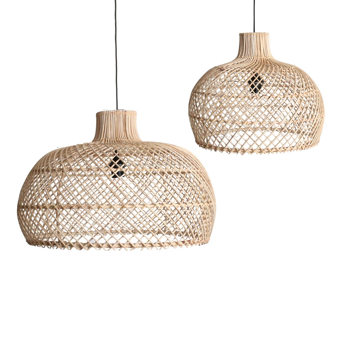 Rattan Pendant Light 57 cm – Maze Natural - 