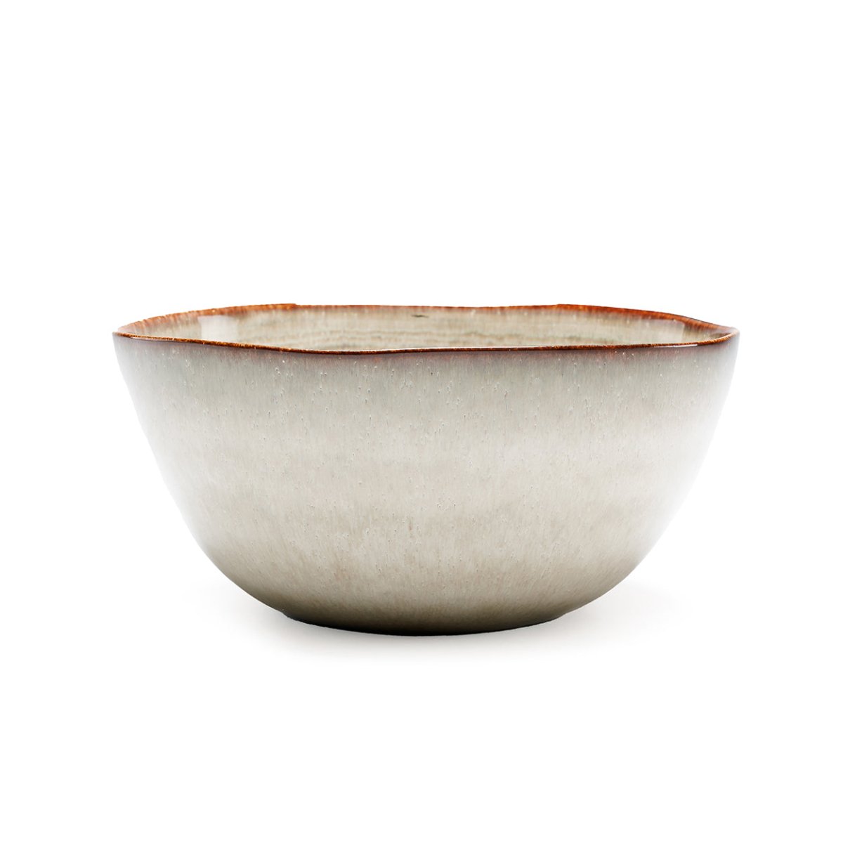 Comporta Handmade Serving Dish – Grey Brown Ceramic 26x26x12 cm -