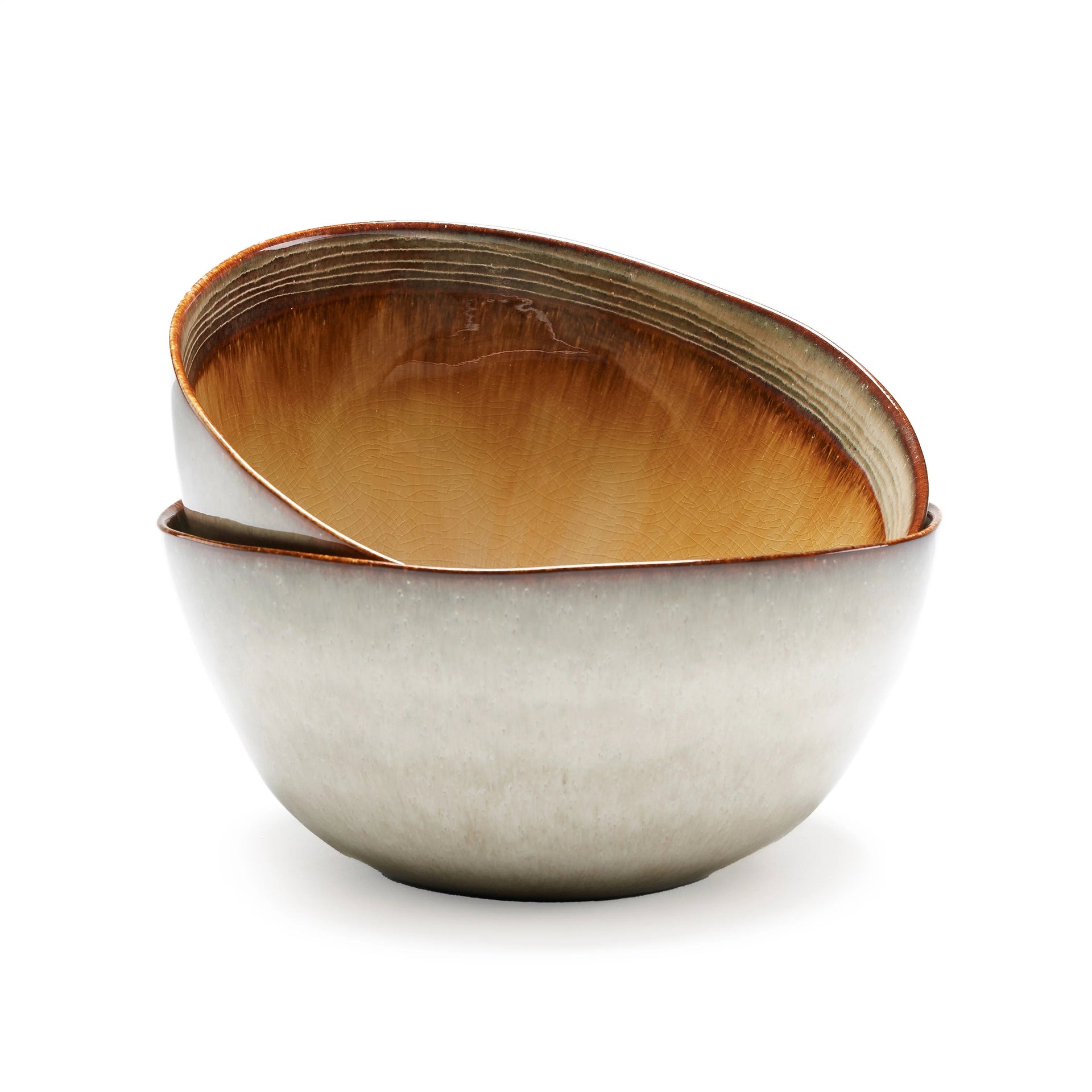 Comporta Handmade Serving Dish – Grey Brown Ceramic 26x26x12 cm