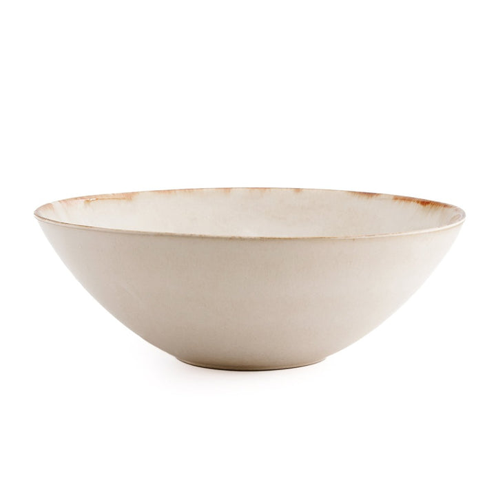 Cascais Large Serving Bowl – Handmade White Ceramic 32 cm -