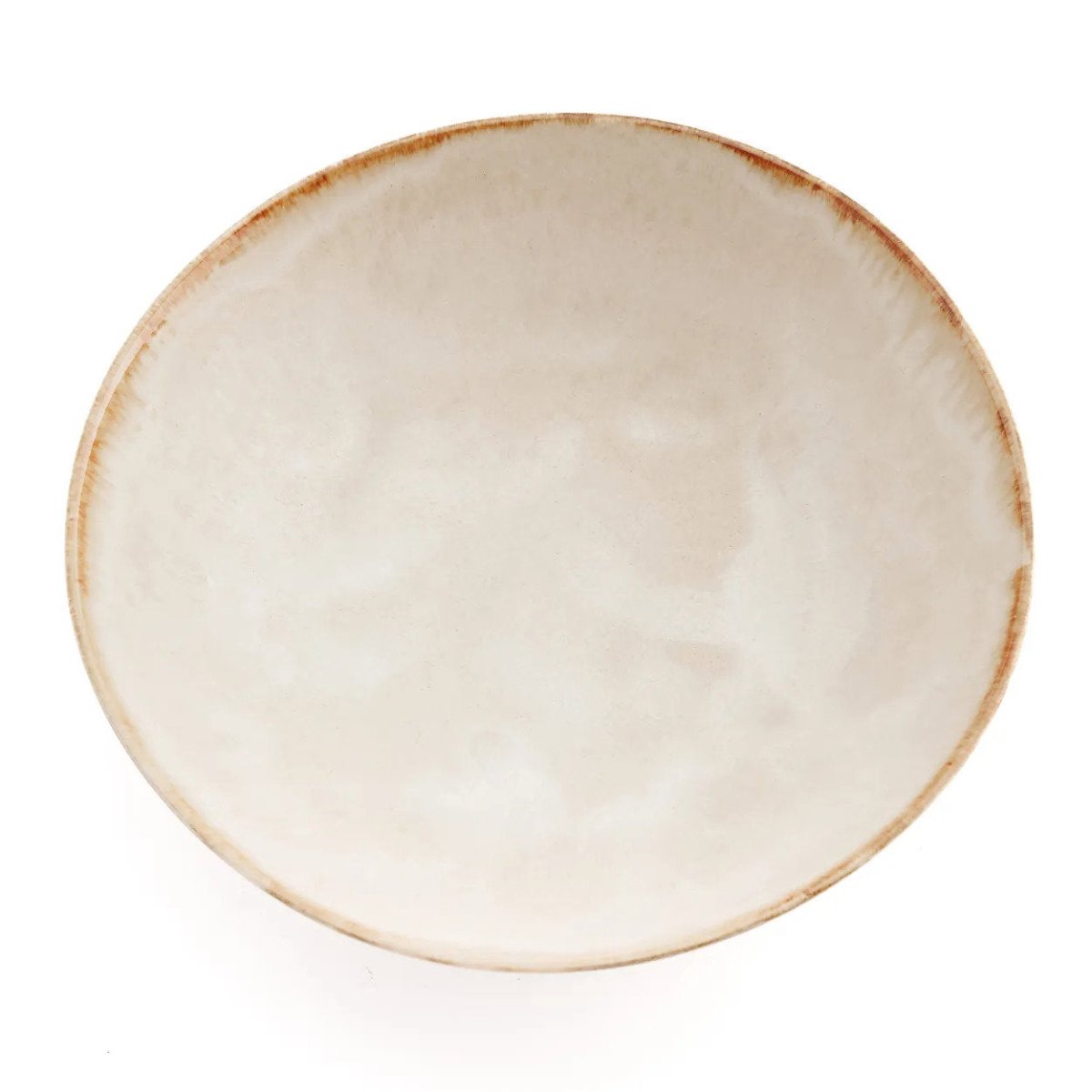 Cascais Serving Bowl – Set of 4 White Handcrafted Ceramic 27 cm - 