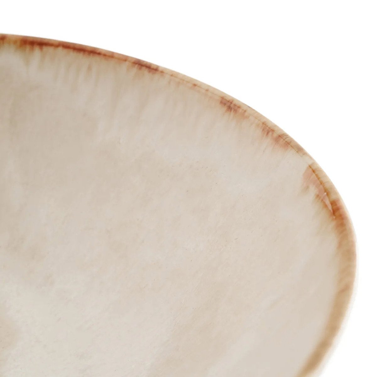 Cascais Serving Bowl – Set of 4 White Handcrafted Ceramic 27 cm - 