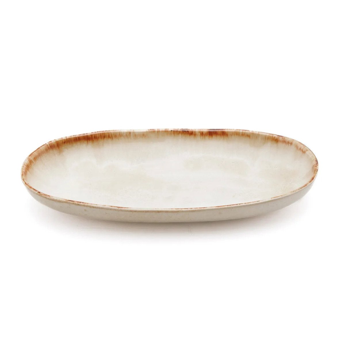 The Cascais Oval Plate – M - Handmade Stoneware Plate - 