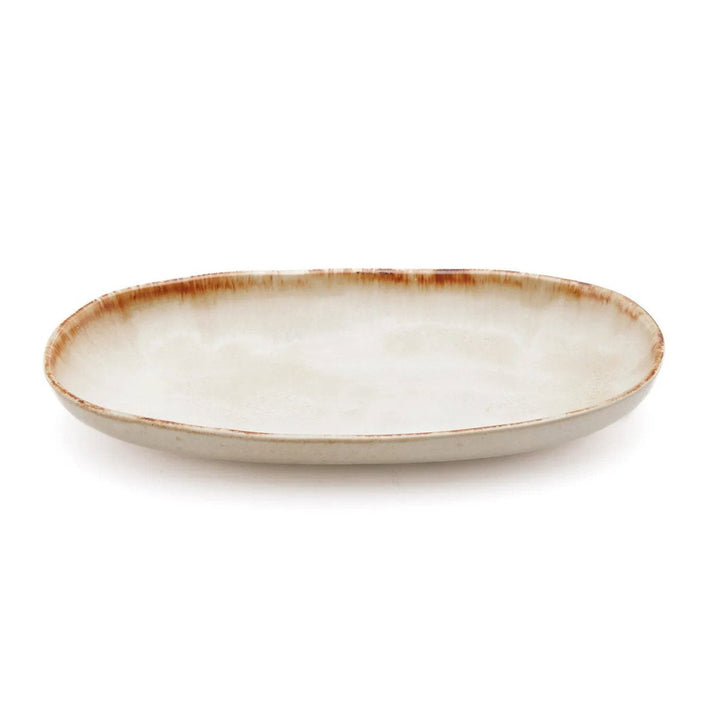 The Cascais Oval Plate – M - Handmade Stoneware Plate - 