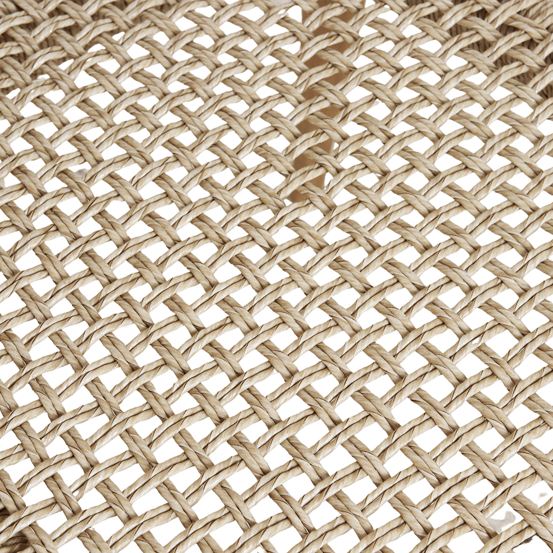 Close-up of woven beige fabric texture