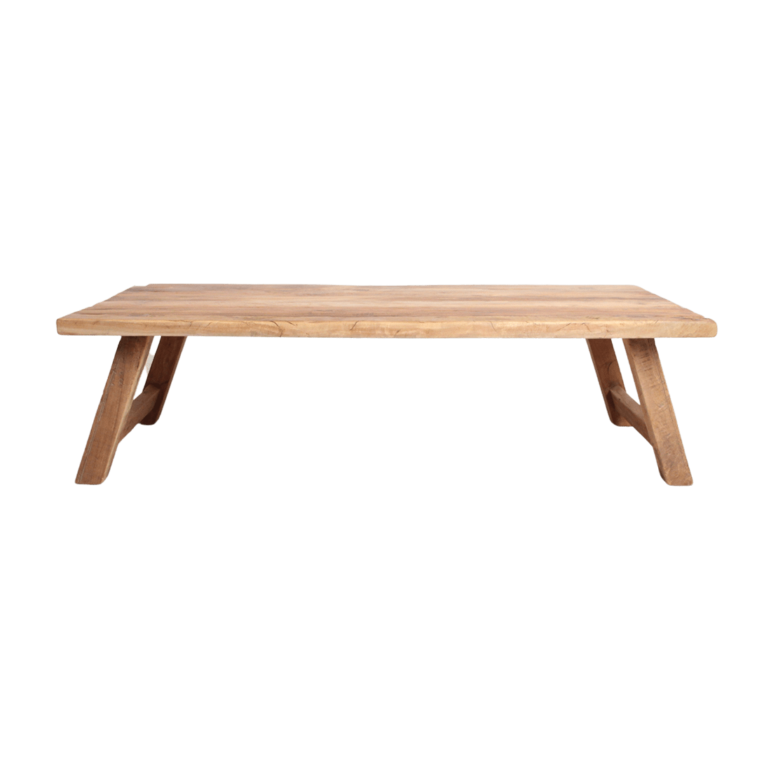 Farmwood Rectangular Coffee Table – 140 x 65 x 38 cm | FSC Recycled Wood - 