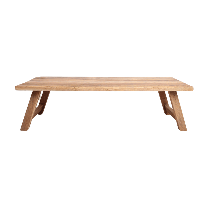 Farmwood Rectangular Coffee Table – 140 x 65 x 38 cm | FSC Recycled Wood - 