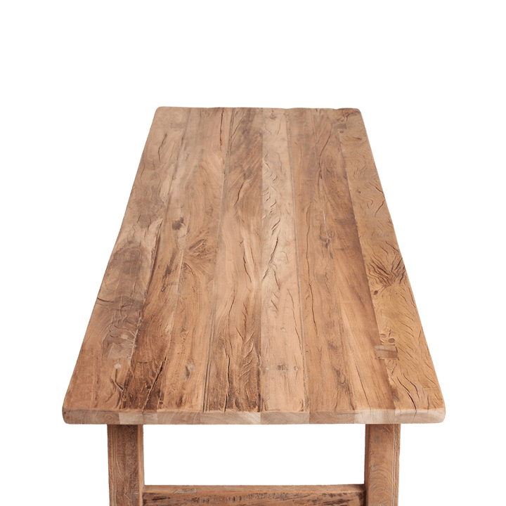 Farmwood Rectangular Coffee Table – 140 x 65 x 38 cm | FSC Recycled Wood - 
