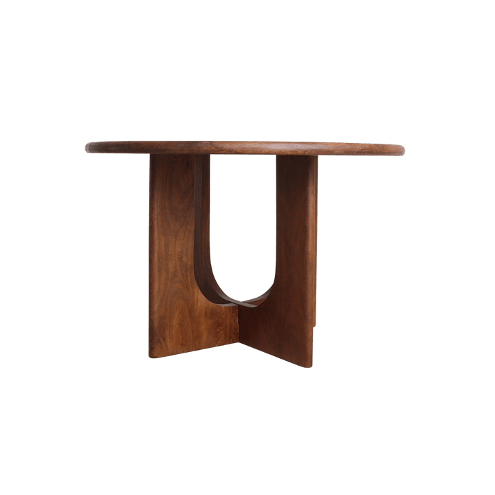 Mango Wood Round Dining Table 120 cm | Bullnose -