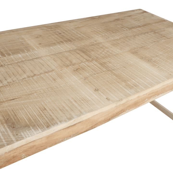 Lime - Washed Fold - Up Dining Table – FSC Recycled Wood – 165 cm - 
