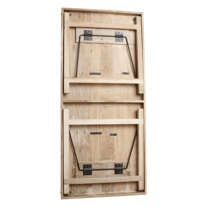 Lime - Washed Fold - Up Dining Table – FSC Recycled Wood – 165 cm - 