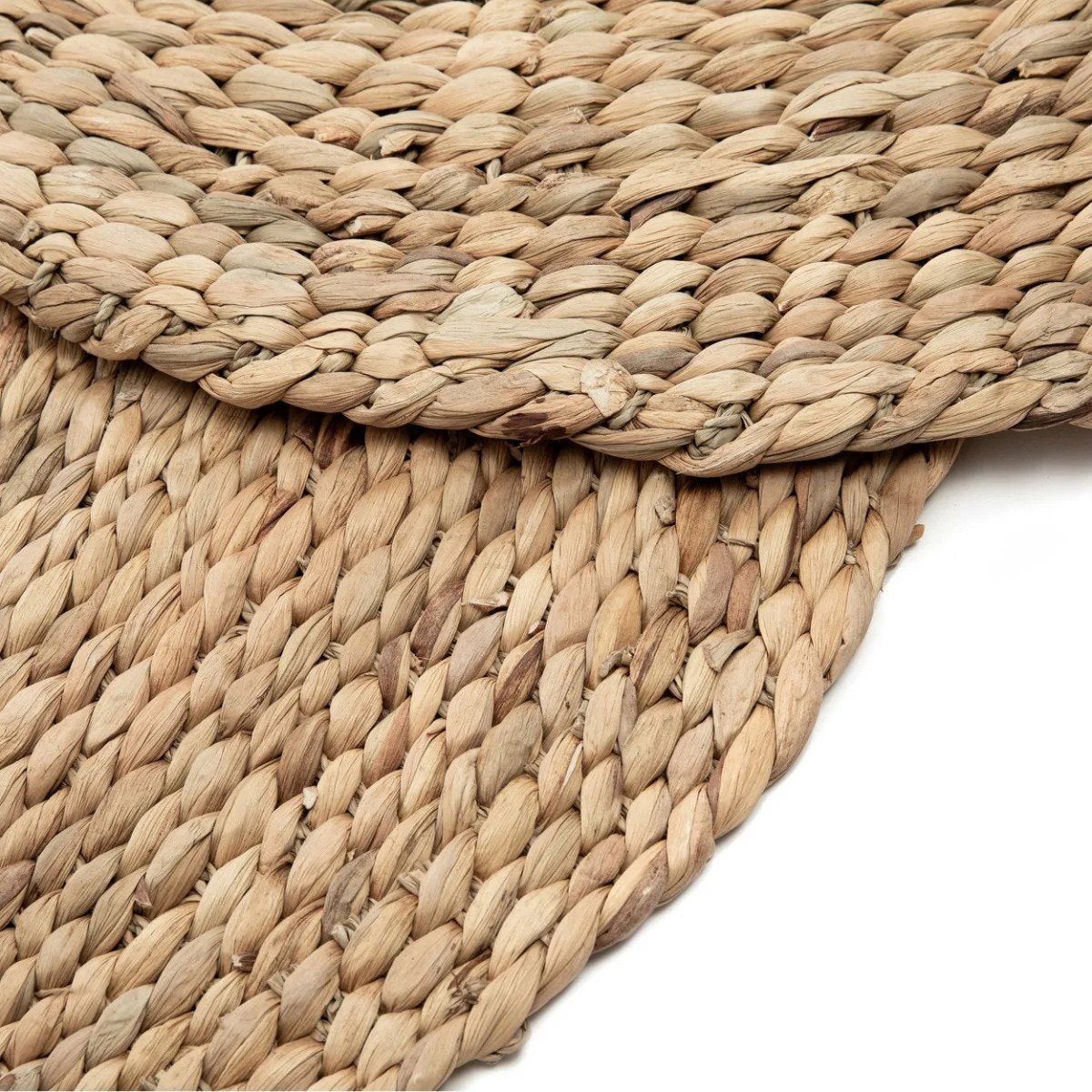 The Water Hyacinth Carpet – Natural – ø200 cm | Handwoven Round Rug - 