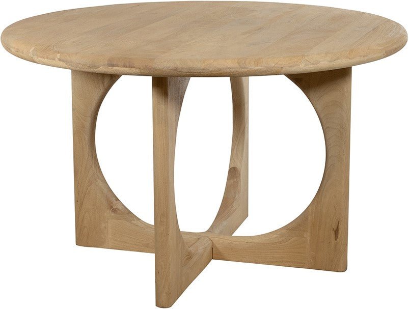 Groovy Natural Round Dining Table Ø130 – Solid Acacia Wood - 