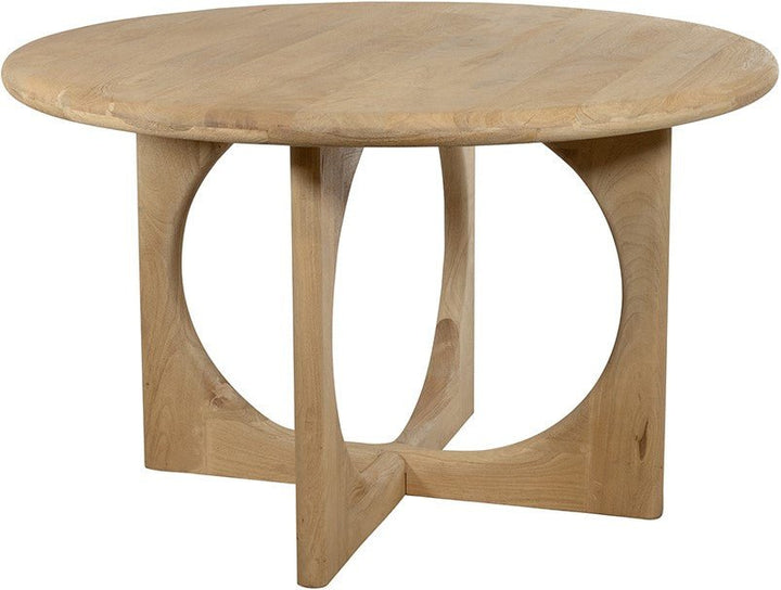 Groovy Natural Round Dining Table Ø130 – Solid Acacia Wood - 