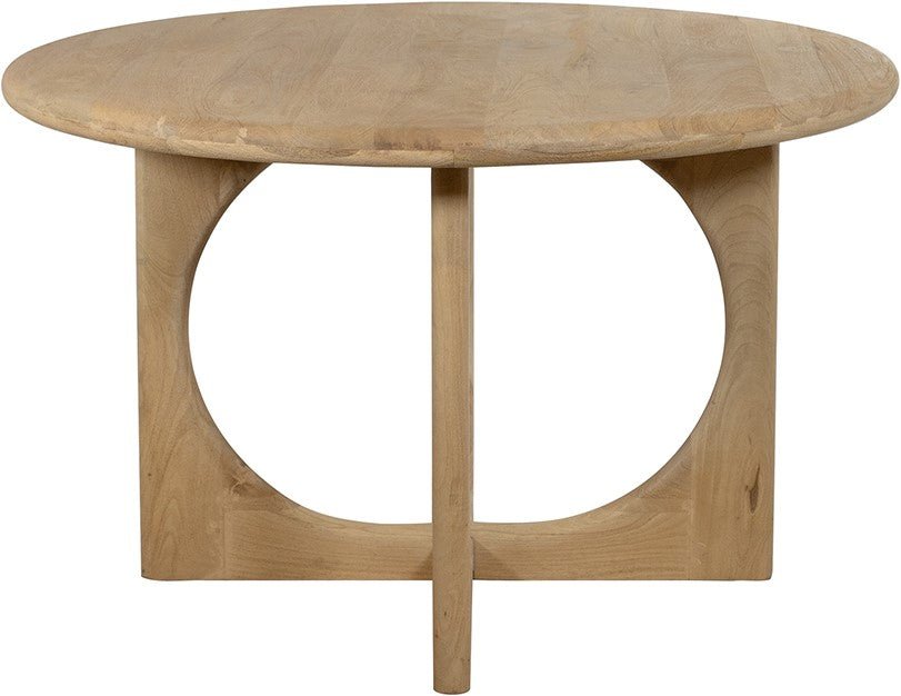 Groovy Natural Round Dining Table Ø130 – Solid Acacia Wood - 