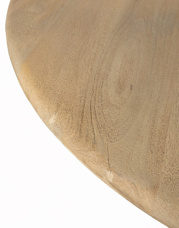 Groovy Natural Round Dining Table Ø130 – Solid Acacia Wood - 