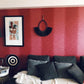 Baucau Allang Wall Hanger, Black with Beads, Boho-Chic Decor, Seagrass and Wood, Large Size.