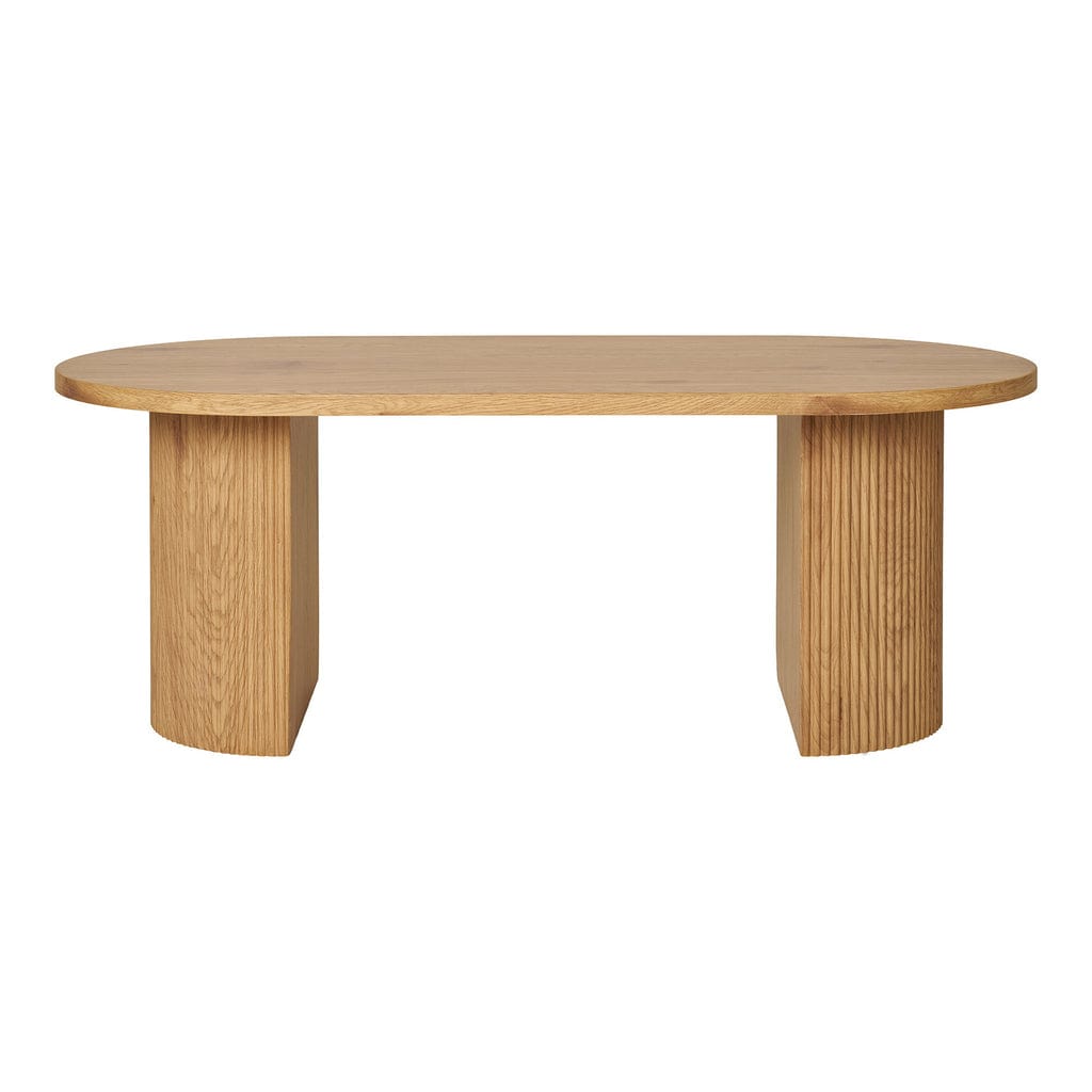  Natural wood-style coffee table, 60x120x45 cm, made from eco-friendly MDF, easy assembly.