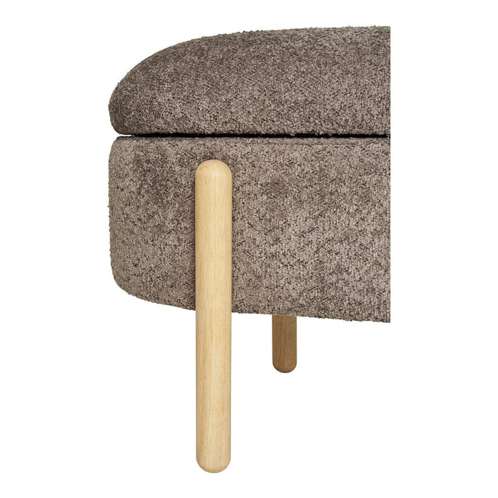 Side view of the Branca bench with rounded edges