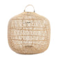 Batu Bolong large natural rattan pendant lamp, 60 cm, handmade