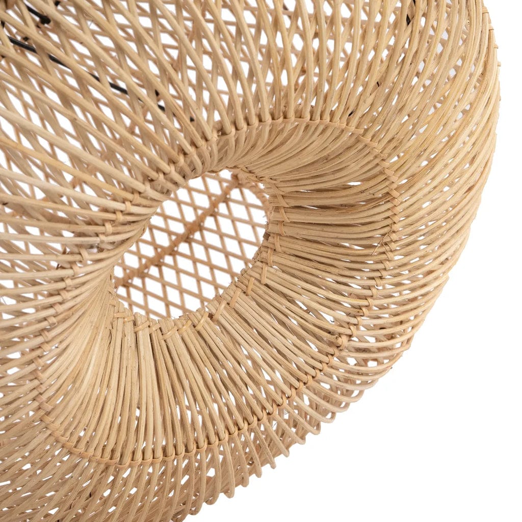 The Batu Bolong Natural Rattan Pendant Lamp –  Versatile Boho Decor, 60 cm