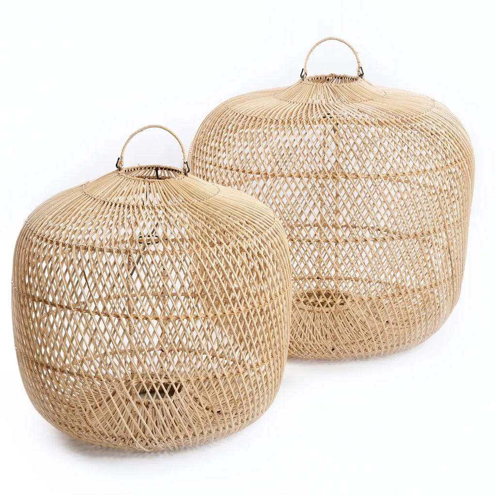 The Batu Bolong Natural Rattan Pendant Lamp –  Versatile Boho Decor, 60 cm