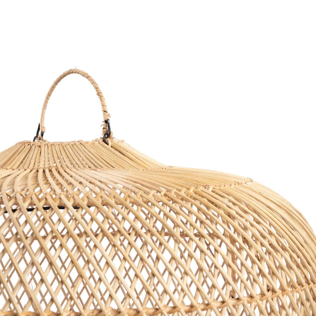 The Batu Bolong Natural Rattan Pendant Lamp –  Versatile Boho Decor, 60 cm