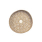 Caribe Shell Plate in natural white with intricate shell design, 42cm diameter wall decor.