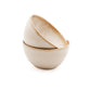 Cascais Cereal Bowl 15cm Set of 6, white with gold accent, ceramic tableware.