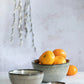 Comporta Cornflakes Bowl 15cm set of 6 with crackle glaze in brown and blue.
