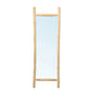 Natural teak wood island dressing mirror 170cm with rustic charm and handcrafted design.