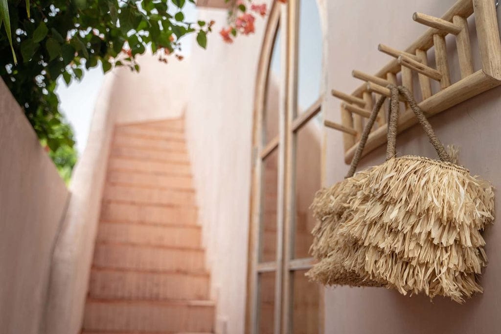 Island Coat Rack - Natural Decorative Teak Wood Hanging Organizer Indoors.