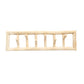 Island Coat Rack - Natural Decorative Teak Wood Organizer for Indoor Spaces