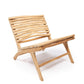 Handcrafted teak wood outdoor chair with natural finish, Islander Eenzit - Natural.