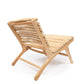 Handcrafted teak wood chair with unique design for outdoor use - Islander Eenzit Natural.