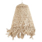 Abaca Jelly Fish Pendant Light, handcrafted from natural abaca grass for coastal luxury.