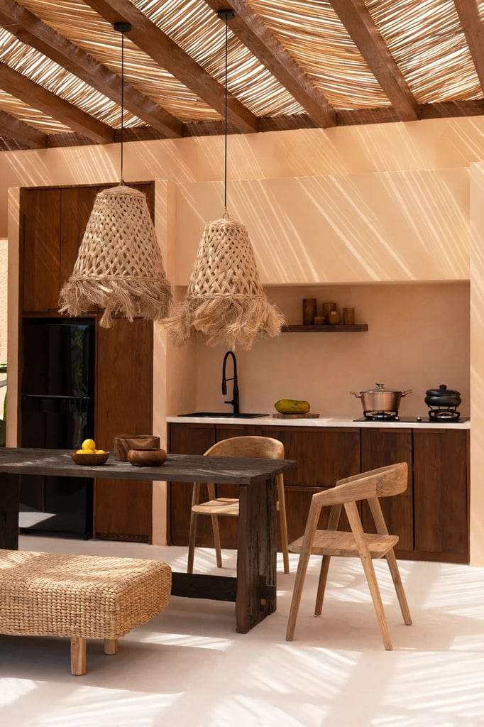 The Abaca Jelly Fish Pendant Light – Natural