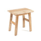 Eco-friendly reclaimed teak stool, versatile for seating, display, or as a side table. Natural finish complements any indoor or covered outdoor space.