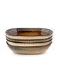 Comporta Oval Bowl 25cm Set of 4, handcrafted Portuguese ceramics with crackle glaze.