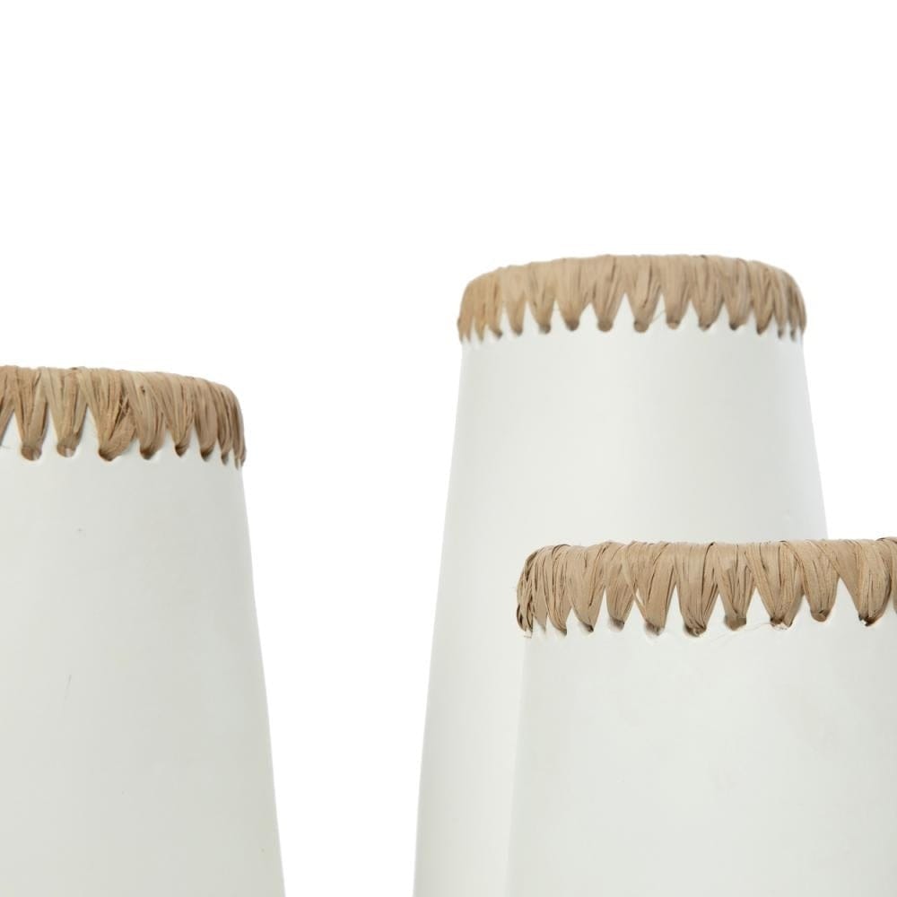 Sneaky Vase - White Natural -