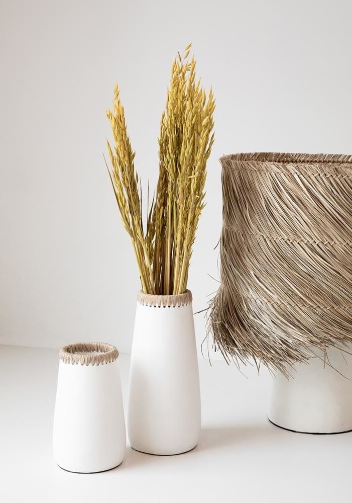 Sneaky Vase - White Natural -