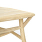 Tulum Coffee Table made of natural teak wood, showcasing rustic elegance and durability for outdoor use.