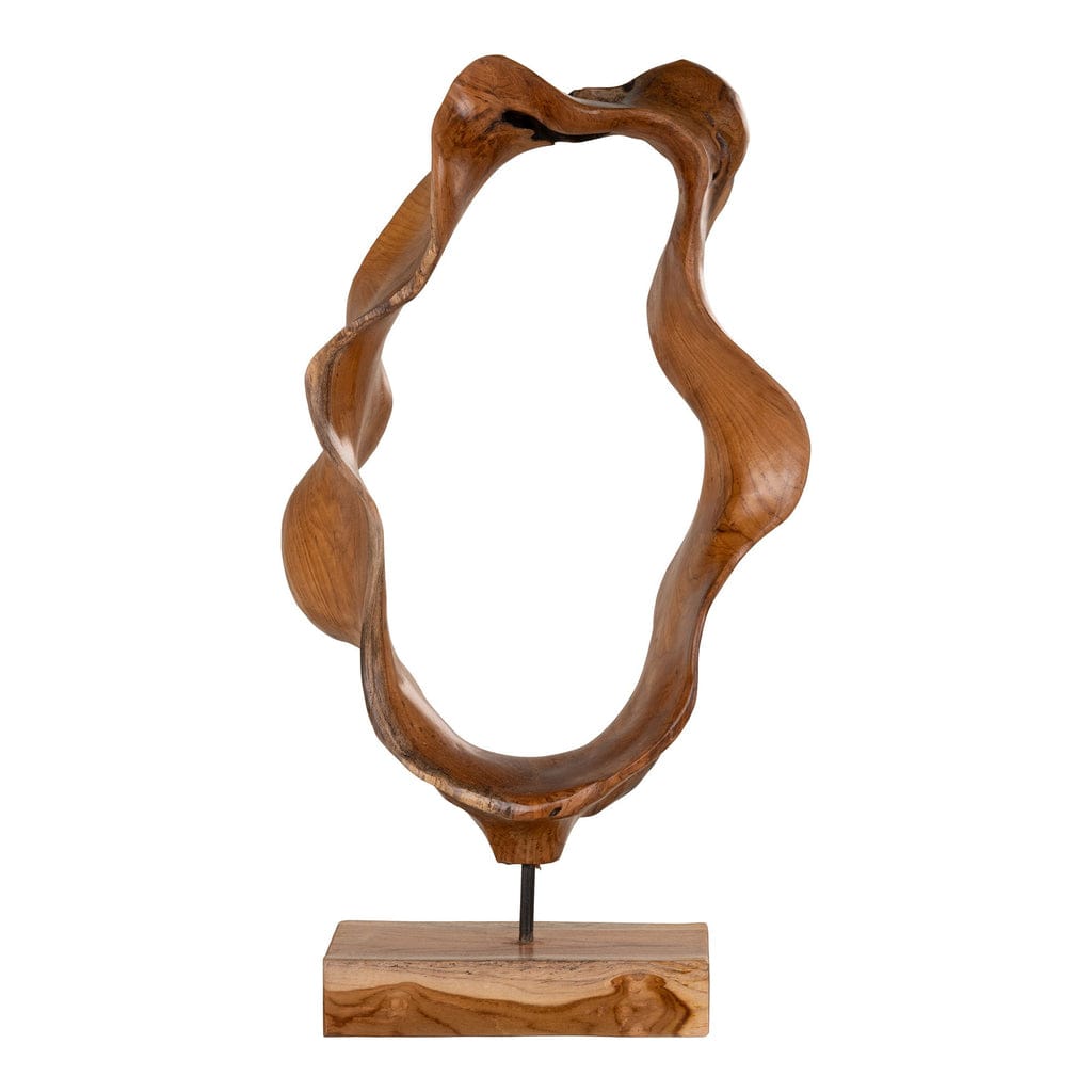 Donato Teak Sculpture – Unique Organic Nature-Inspired Design