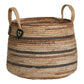 Erba Banana Leaf Baskets in natural tones, set of 2, eco-friendly storage solutions.