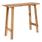 Teak console table 90x30xh80 cm with natural finish.